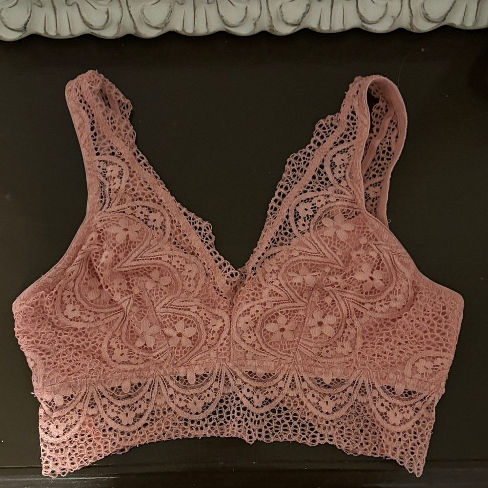 SO Lace Bralette in Dusty Pink